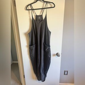 Free People Hotshot Onesie- Washed Black. Size L.